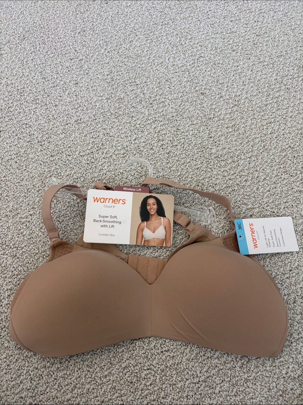 Warners Cloud 9 Super Soft Comfort Bra - Taupe